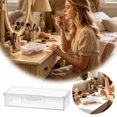 thumbnail image 2 of Tong Portable Desk Storage For And Personal Care Travel Friendly Compact Organizer For Pads And Denture Wipes Keeps Countertop Clutter, 2 of 6