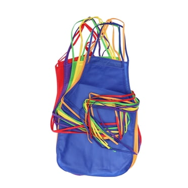 KAKOWELY Tablier pour Enfants 12 Pcs Tabliers d'Artistes pour Enfants en Tissu Non Tissé Tabliers de Peinture Jetables pour Cours, Bricolages, Activités de Peinture Artistique 18.5"X12.99"X0.08 Pouces