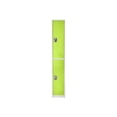 thumbnail image 1 of AdirOffice - Locker - 2 doors - 2 hooks - solid steel - green (pack of 4), 1 of 6