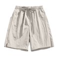 thumbnail image 1 of Birdeem Mens Shorts Mens Summer Casual and Comfortable Drawstring Pocket Elastic Waist Shorts, 1 of 10