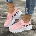 thumbnail image 2 of Leopard Chunky Walking Shoes for Women Comfortable Mesh Memory Foam Workout Tennis Running Sneakers, 2 of 4