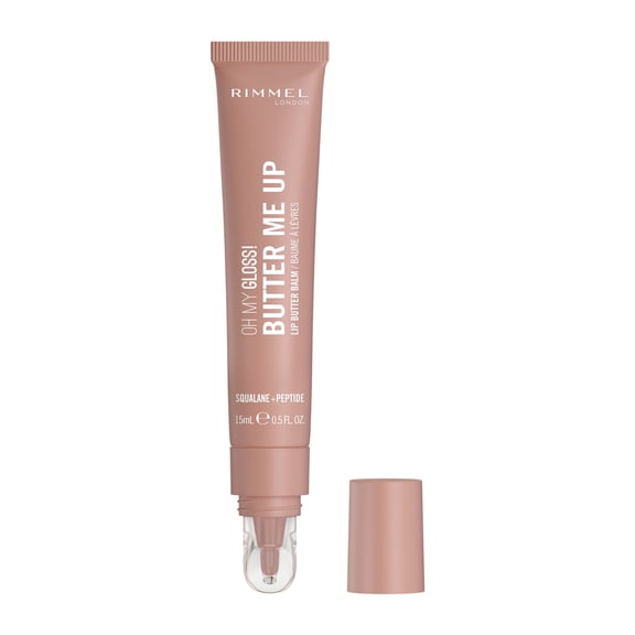 Rimmel London Oh My Gloss Butter Me Up Lip Butter Balm, Hydrating, Tinted Lip Balm, Lip Care, Hydration, Nourishing, Squalene