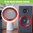 thumbnail image 3 of Universal 6.5" Car Speaker Grills Cover Mesh Round 6.5 Inch Audio Speaker Subwoofer Guard Protector Case with Mounting Screws Iron Red - Pack of 4, 3 of 8