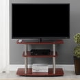 thumbnail image 2 of Convenience Concepts Designs2Go Meuble Télé à Trois Niveaux, Fini Bois Cerisier, 2 of 6