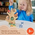 thumbnail image 4 of Fisher-Price Wooden Balance Tree Preschool Stacking Activity Toy, 10 Wood Pieces - Walmart Exclusive, 4 of 6