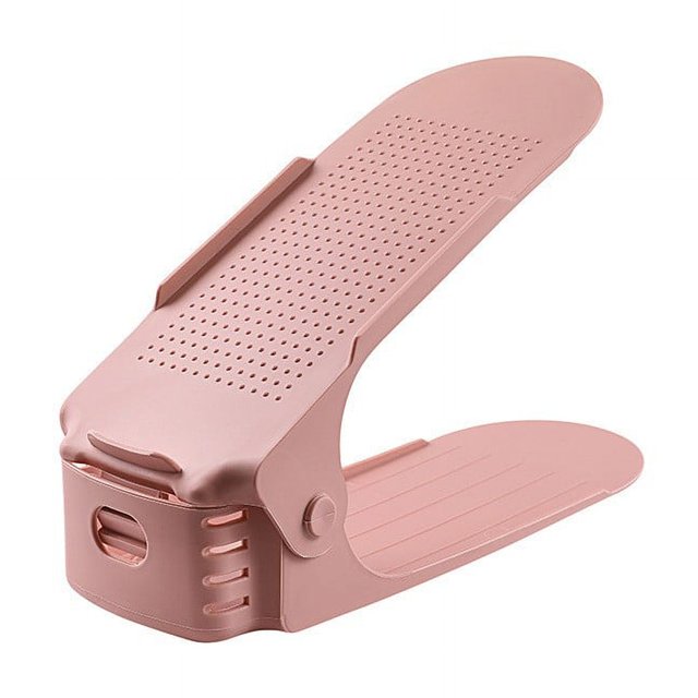 Shoe Rack Shoe Organizer,Space-Saving Storage,Shoe Organizer for Closet,Shoe Slots Organizer Adjustable Level Shoe Stacker Holder Storage Space Saving Sneakers Display Tray Rack for Closet