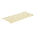 thumbnail image 5 of vidaXL Garden Bench with Cushion 120 cm Bamboo, 5 of 5
