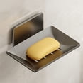 thumbnail image 4 of Stainless Steel Wall Mounted Soap Dish with Drainage Bathroom Kitchen Storage Rack, 4 of 8