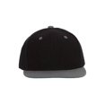 thumbnail image 2 of CTH Vintage Snapback Cap Hat 2 Tone, Black Chacoal, 2 of 2