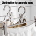 thumbnail image 3 of Clothes Hanger, Clothes Hanger, Clothes Clip, Home Multifunctional Wardrobe, Clothes Hanger, Pantyhose, Underwear Rack, Stacked Clothes Hanger, 5 Pieces, 3 of 8