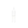 thumbnail image 2 of Climbing Vines Flower Trellises Fiberglass Plants Climbing Bracket Outdoor Courtyard Balcony Climbing Flower Rack Can Be Assembled With Increased Height, 2 of 6