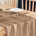 thumbnail image 4 of Boho Gauze Green Wedding Table Runner Fabric Kitchen Dining Holiday Table Decor For Home Party Indoor, 4 of 5