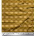 thumbnail image 1 of Soimoi Brown Poly Georgette Fabric Seamless Damask Printed Craft Fabric by the Yard 42 Inch Wide, 1 of 4