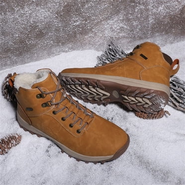 TIMIFIS Mode Hiver Hommes Chaussures de Sport d'Extérieur à Lacets Garder au Chaud Bottes d'Alpinisme - Été
