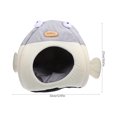 thumbnail image 2 of FONDOTIN Puffer Shape Cat Cave Bed Semi Enclosed Cozy Nest For Cats Pets For Indoor Use For Resting Playing, 2 of 5