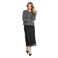 thumbnail image 2 of George Women's Lace Trim Satin Skirt, 2 of 6