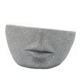 thumbnail image 1 of Benjara BM238183 7 x 12 x 12 Po Demi-Planteur de Résine de Visage Humain Incliné & 44; Gris, 1 of 5