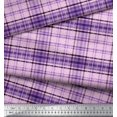 thumbnail image 3 of Soimoi Poly Georgette Fabric Window Pane Check Decor Fabric Printed Yard 52 Inch Wide, 3 of 4