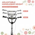 thumbnail image 4 of Aosom Kick Scooter, Kids Ride on Toy w/ 16'' Inflatable Wheel, Black, 4 of 10