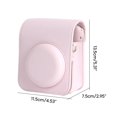 thumbnail image 3 of For Instax Mini 12 Camera Case Travelling Bag PU Leather Soft Shoulder Bag,lightcherrypowder, 3 of 18
