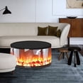 thumbnail image 3 of Cylindrical Electric Fireplace Freestanding Recessed Toroidal Heater, 3 of 5