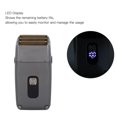 thumbnail image 3 of Hair Cutting Clipper, Professional Electric Hair Clipper Rechargeable Strong Power LED Display 3 Foil Head  for Home, 3 of 8