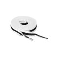 thumbnail image 1 of INSPIRE CHIC Women's Contrast Color Stripe Canvas Flat Shoelace 110cm/43.31' White-Black-White, 1 of 6