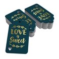 thumbnail image 2 of Inkdotpot 50 Pack Love Is Sweet Wedding Favor Paper Tags Craft Real Gold Foil Hang Tag, 2 of 6