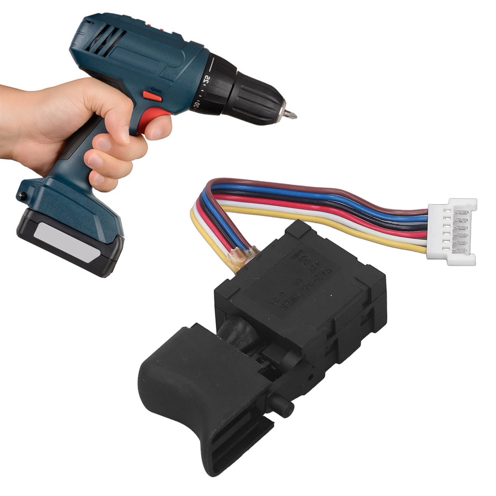 Power Drill Trigger Switch, Brushless Wide Application Drill Trigger Switch Convenient 42V  for Electric Tools