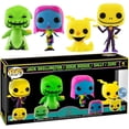 thumbnail image 1 of Funko Pop! Disney: The Nightmare Before Christmas Black Light- 4PK, 1 of 3