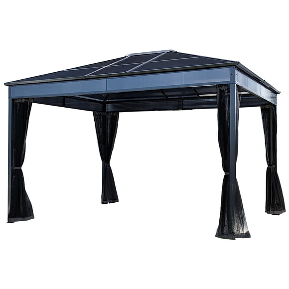 Sojag Diani 12 x 10 x 9 ft Black Gazebo