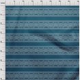 thumbnail image 3 of oneOone Tissu Flex Coton Bleu Sarcelle Floral Bandhani Matériel de Robe Tissu Imprimé Tissu au Mètre 40 Pouces de Large, 3 of 4