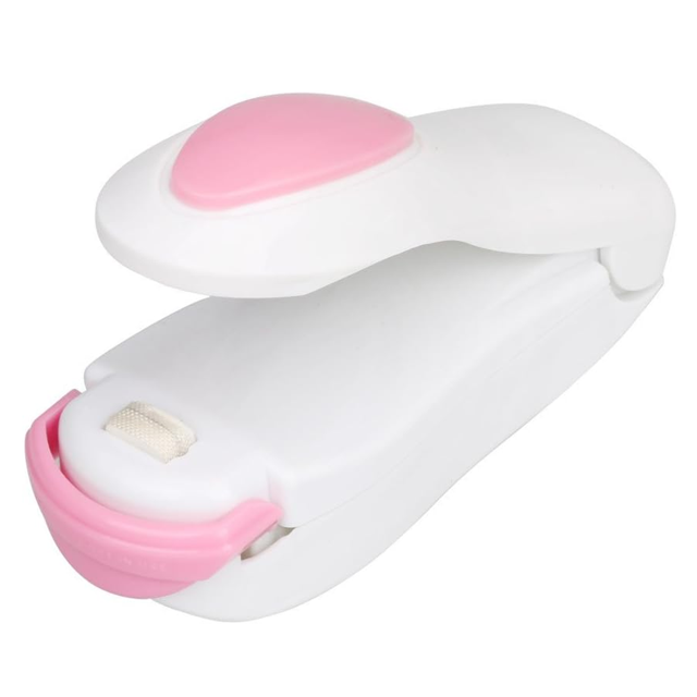 Machine de Scellage Compacte, Scelleuse sous Vide Facile à Utiliser avec Fond Magnétique pour un Rangement Pratique, Scelleuse Portative à Pression Manuelle Garde les Collations Fraîches et Sèches