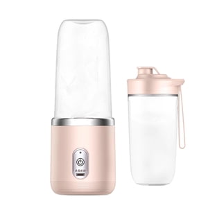 Mélangeur portable personnel avec bouteille d'eau Mélangeur de smoothie pour Voyage maison rose