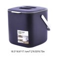 thumbnail image 4 of Kitchen Double Layer Trash Can with Lid Wall-mounted Food Stable Placement Dry Waste Baskets Recycling Rubbish Container Storage Bin Home, 4 of 6