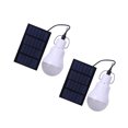 thumbnail image 2 of Solar Panel Light Bulb Device 15W Tents Lamps Simple Indoor Outdoor Camping Tent Lamp Lighting Accessory Hanging Lights Devices 2pcs, 2 of 9