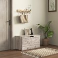 thumbnail image 2 of HOMCOM Storage Chest with Drawer for Living Room, Wooden Box, 31.5"W, Grey, 2 of 10