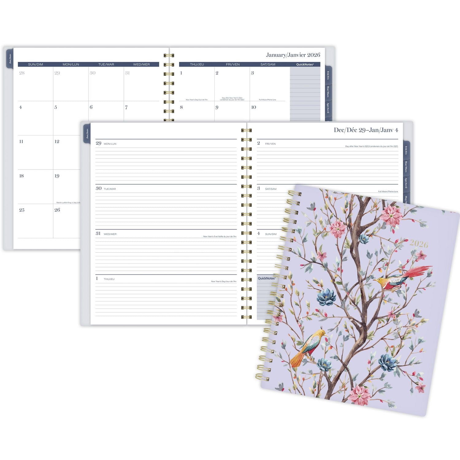 2026 Cambridge® Chinoiserie Magnolia Large Weekly Planner
