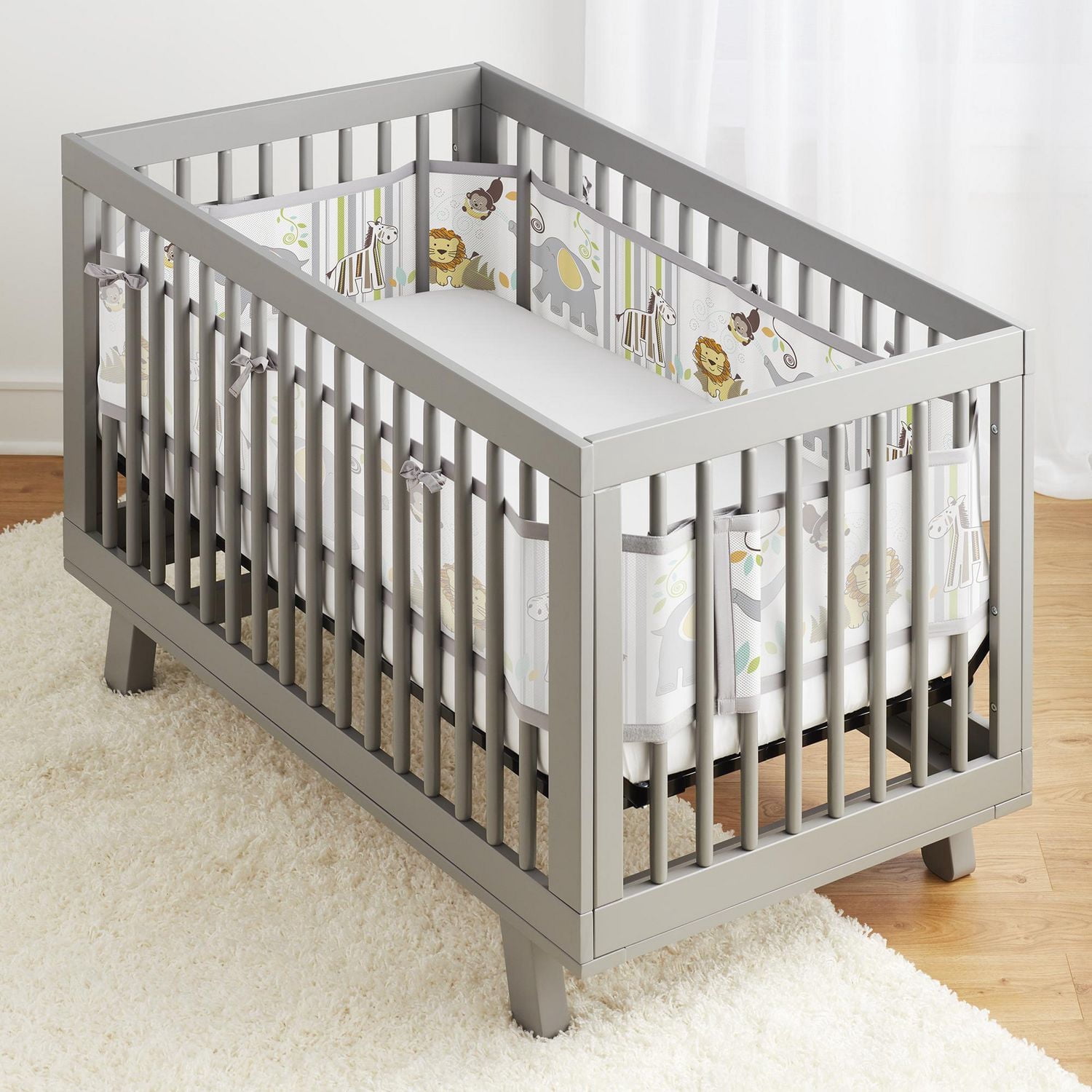 BreathableBaby Doublure en maille respirante pour berceaux pleine grandeur, maille classique de 3 mm