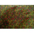 thumbnail image 4 of oneOone Cotton Silk Fabric Leaves & Floral Block Print Fabric BTY 42 Inch Wide, 4 of 4