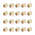thumbnail image 1 of Wekity M3x5mm Female Thread Knurled Nuts,150PCS Hx5mm OD Brass Threaded Insert Embedment Nuts Hydraulic Welded Joint Injection Molding Assortment Kit for 3D Printing Injection Molding-0621, 1 of 5