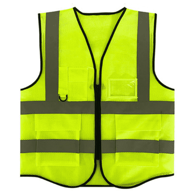 EIGTHTAIL Gilet de Sécurité Haute Luminosité Réfléchissant Chalecos Reflectantes de Securidad Gilet Réfléchissant Respirant et Résistant à l'Usure Vert
