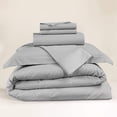thumbnail image 2 of 800 Thread Count 100% Egyptian Cotton 3 Piece Duvet Set with Zipper Closure & Corner 3 Pc Duvet Set Solid Pattern, 2 of 4
