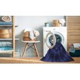thumbnail image 2 of Ahgly Tapis d'Intérieur Lavable en Machine Carré Bleu Nuit, 3 Pieds Carré, 2 of 7