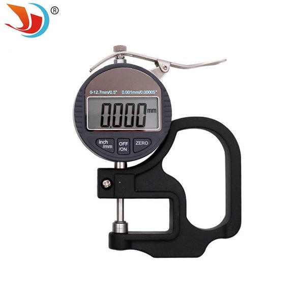 Digital Thickness Gauge, Large Screen Measuring Tool for Paper, Film, Leather, Sponge with Wide Range 0 to 12.7mm, Compact Size, Light Weight for Easy Daily Use