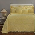 thumbnail image 5 of Better Trends BSWRDOYE Wedding Ring Collection Couvre-Lit Taille Double, Jaune, 5 of 5