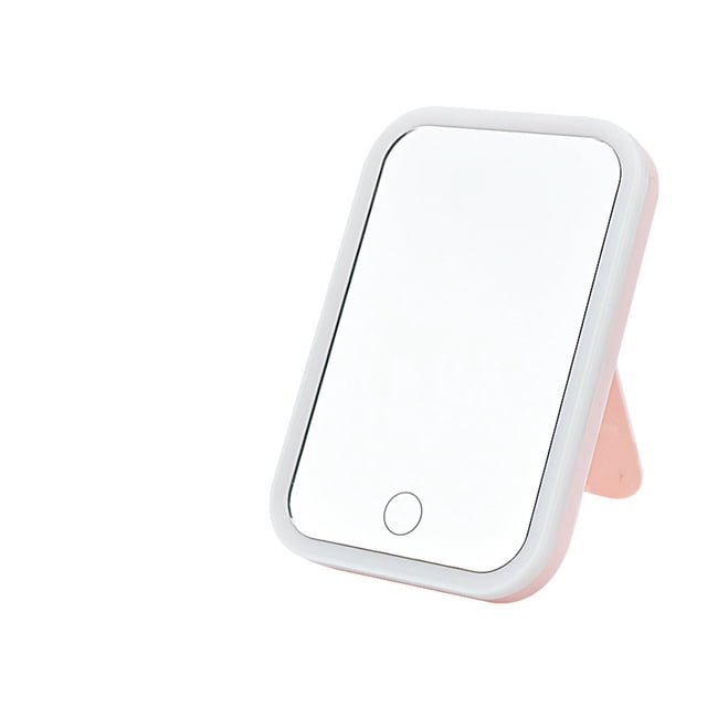 Miroir de Maquillage à DEL pour Coiffeuse avec Lumières, Miroir Rotatif avec Rangement, Gradateur de Bureau Réglable, Miroir Cosmétique USB pour Coiffeuse, Utilisation Grand
