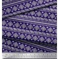 thumbnail image 2 of Soimoi Satin Silk Fabric Aztec African Print Sewing Fabric Yard 42 Inch Wide, 2 of 3