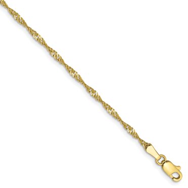 10K Yellow Gold 1.85mm Singapore Chain