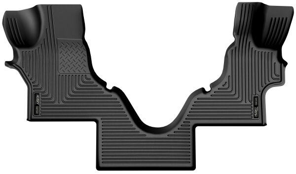 Husky Liner Floor Liner 18791 WeatherBeater; Molded Fit; Raised Ridge; Black; TPO Thermoplastic Olefin; 1 Piece
